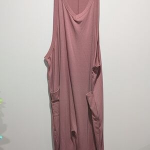 Sleeveless Pink Jumpsuit